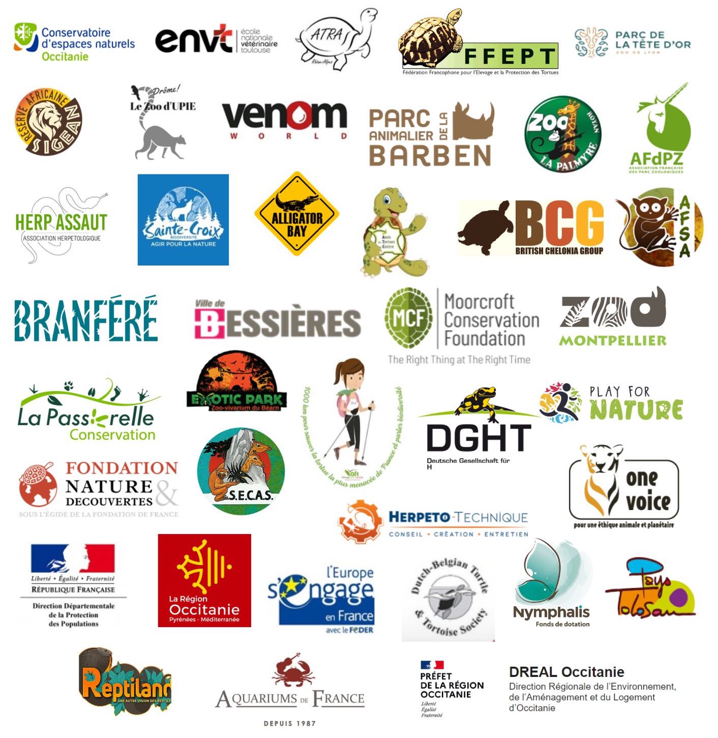 logos partenaires de l'association